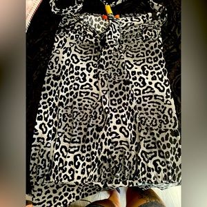 GRAY LEOPARD LARGE DRESS